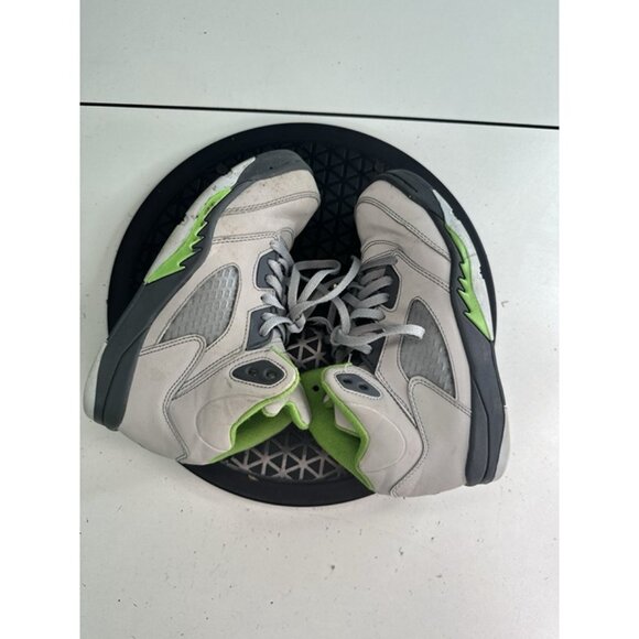 Air Jordan 5 Retro Youth Sneakers 1.5Y Green Bean Grey DQ3735-003 Reflective - Picture 7 of 10